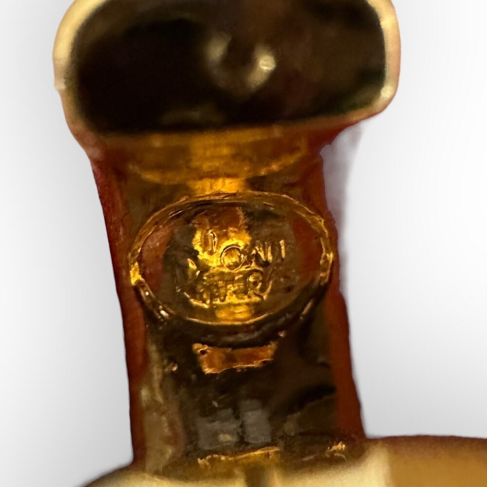 Joan Rivers Vintage Pave Rhinestone Huggie Earrings - Picture 5 of 5